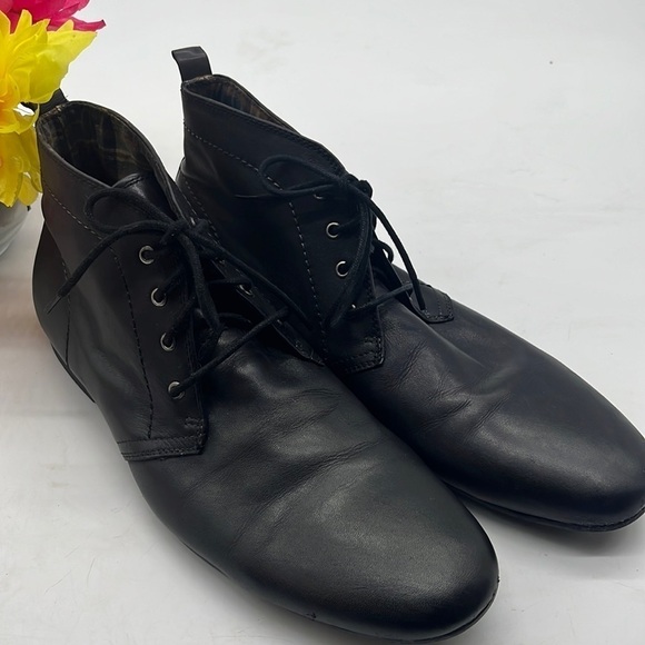 BedStu Black Leather lace up chukka boots size 9 MN4062 main image 14